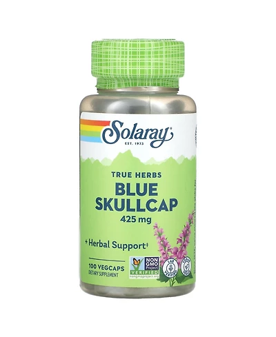 Solaray True Herbs Blue Skullcap 425 mg - 100 VegCaps