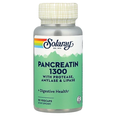 Solaray Pancreatin 1300 - 90 VegCaps