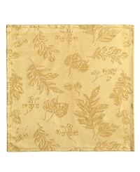 Elrene Elegant Woven Leaves Jacquard Damask Napkin, Set of 8