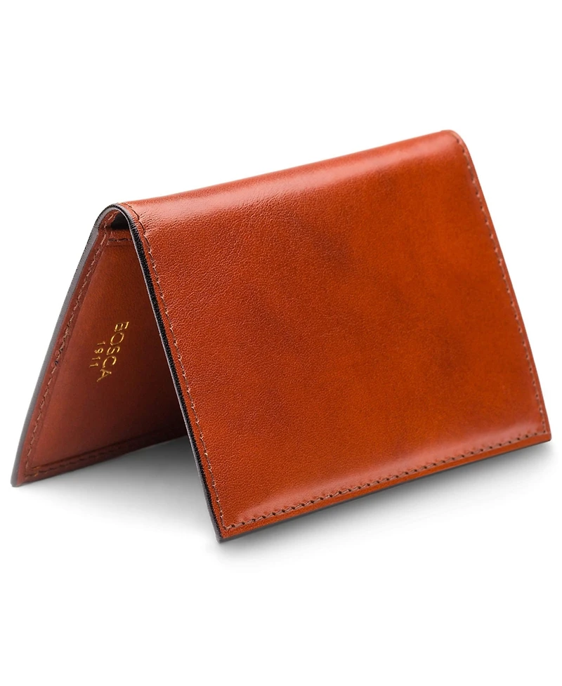Bosca Men's Genuine Leather 8 Pocket Credit Card Case