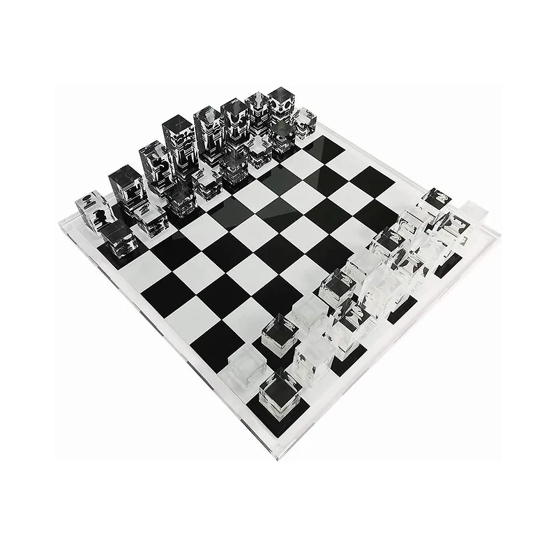 Infinity Lucite 17-Inch Lucite Chess Set