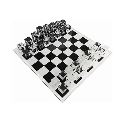 Infinity Lucite 17-Inch Lucite Chess Set
