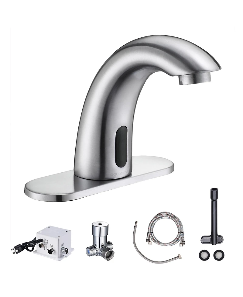 Aquaterior Touchless Faucet Automatic Sensor Cold Hot Water Hands Free Bathroom