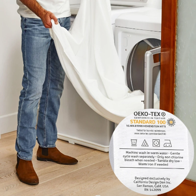 Luxury 800 Thread Count 2 Standard Pillowcases, 100% Cotton Sateen, Soft, Smooth & Thick, Fits Queen Pillows by California Design Den