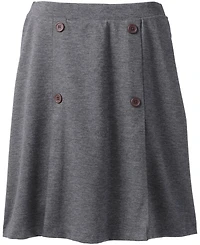 Lands' End Women's Ponte Button Front Skort Above the Knee