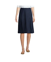 Lands' End Women's Pleated Skirt Below the Knee