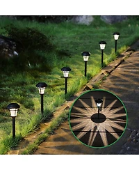 Maggift Solar Garden Path Lights 12-Pack Led Waterproof Outdoor Patio Yard Landscape