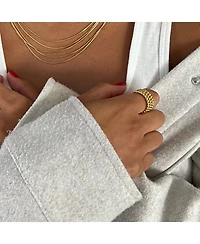 Ellie Vail - Lucia Beaded Triple Ring Set