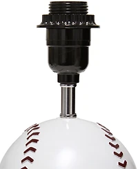 Simple Designs SportsLite 11.5" Tall Athletic Sports Baseball Base Ceramic Bedside Table Desk Lamp