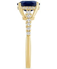 Sapphire (2-1/4 ct. t.w.) & Diamond (1/4 Bridal Set 14k Gold