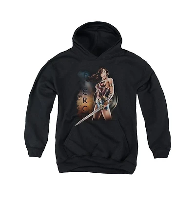 Wonder Woman Movie Youth Fierce Pull Over Hoodie / Hooded Sweatshirt