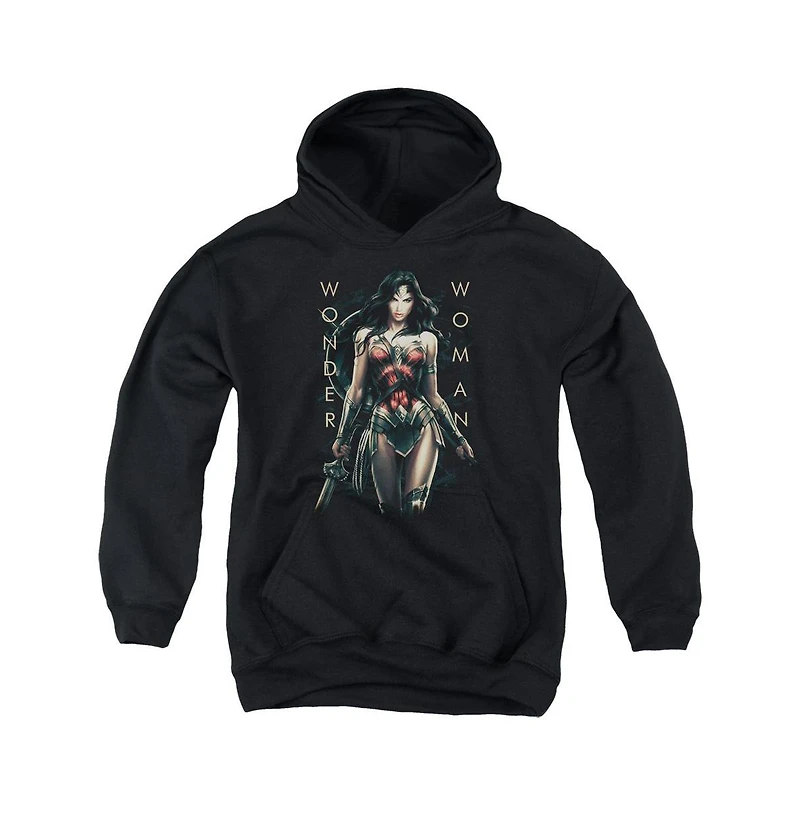 Wonder Woman Movie Youth Armed And Dangerous Pull Over Hoodie / Hooded Sweatshirt