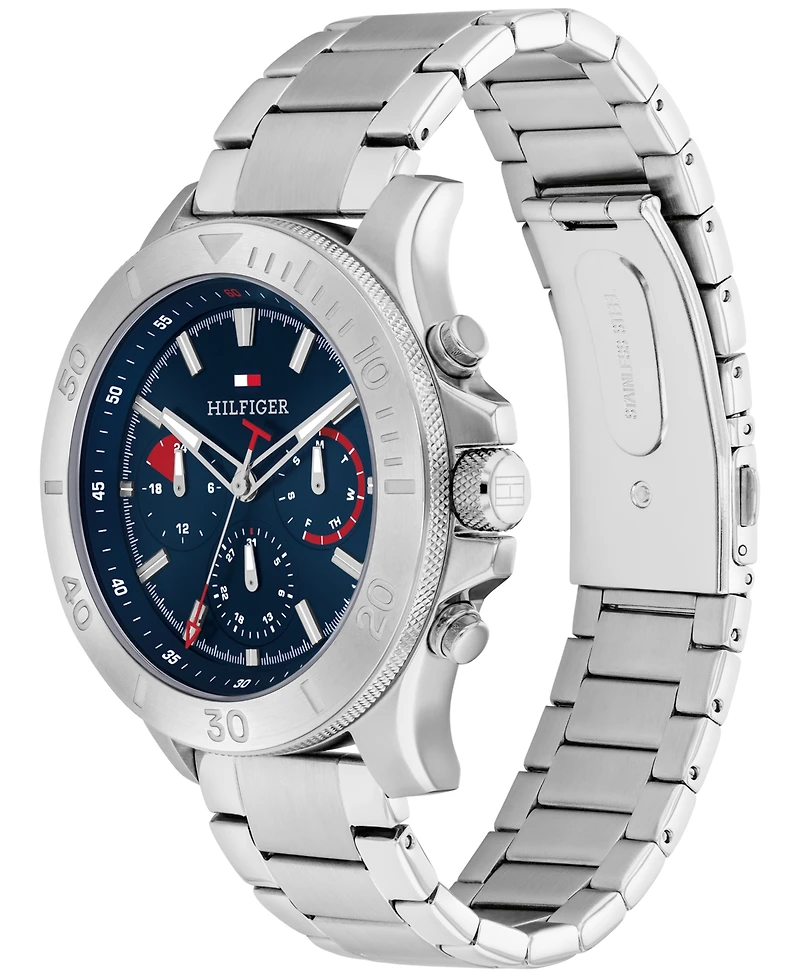 Tommy Hilfiger Men's Quartz Silver Stainless Steel Watch 46mm