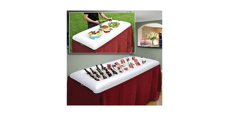 Sorbus White Inflatable Serving Bar With Drain Plug 3 pack