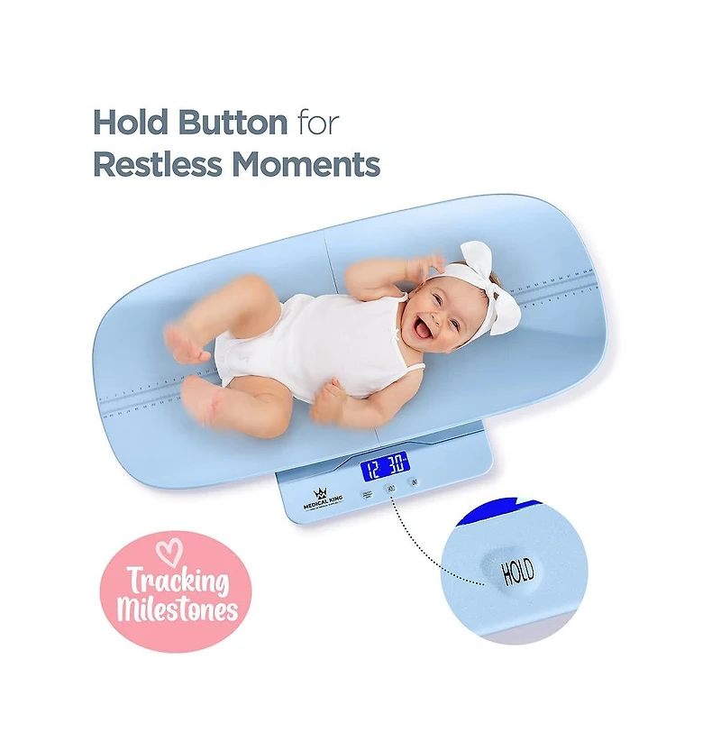 MedicalKingusa Digital Baby Scale - Multi-Function Infant Scale, Toddler Scale & Pet Scale with Collapsible Weighing Tray