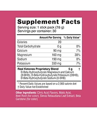 Shift Raspberry Lemonade Exogenous D Bhb + Keto Electrolyte Powder, 30 Drink Mix Packets for Rapid Ketosis