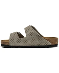 Birkenstock Men's Arizona Suede Embossed Dotted Adjustable Slide Sandals from Finish Line