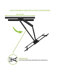 Kanto PDX700 Articulating Full Motion Tv Mount for 42" - 100" Tv