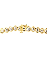 Diamond Open Link Tennis Bracelet (1/2 ct. t.w.) in Sterling Silver or Gold-Plated Sterling Silver