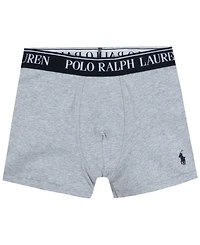 Polo Ralph Lauren Big Boys Cotton Stretch Boxer Briefs 3-Pack