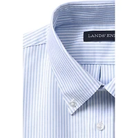 Lands' End Men's Long Sleeve Striped Oxford Dress Shirt