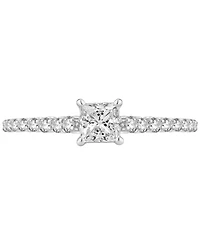 Diamond Princess-Cut Engagement Ring (3/4 ct. t.w.) in 14k White Gold