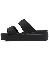 Crocs Women's Brooklyn Low Wedge Sandals from Finish Line
