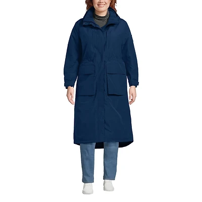 Lands' End Plus Size Squall Waterproof Insulated Winter Stadium Maxi Coat