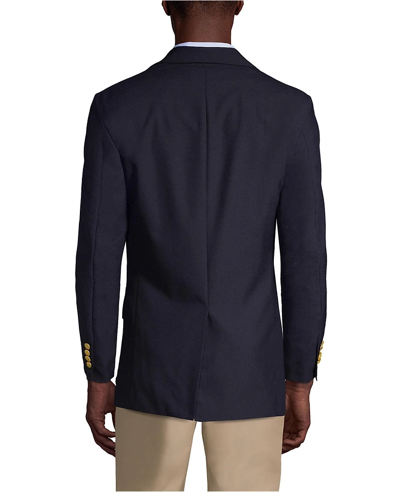Lands' End School Uniform Men's Long Hopsack Blazer