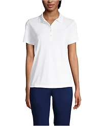 Lands' End Women's Short Sleeve Solid Active Polo