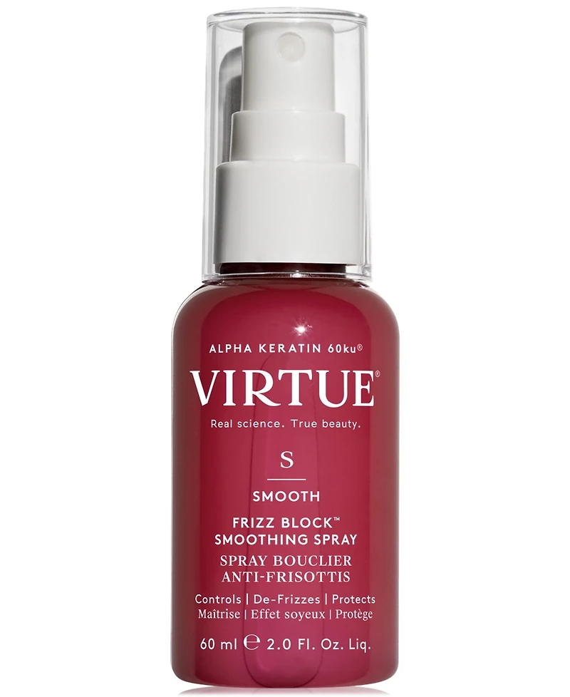 Virtue Frizz Block Smoothing Spray, 2 oz.