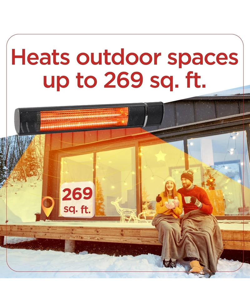 Black and Decker Wall Mounted Patio Heater for Outdoors