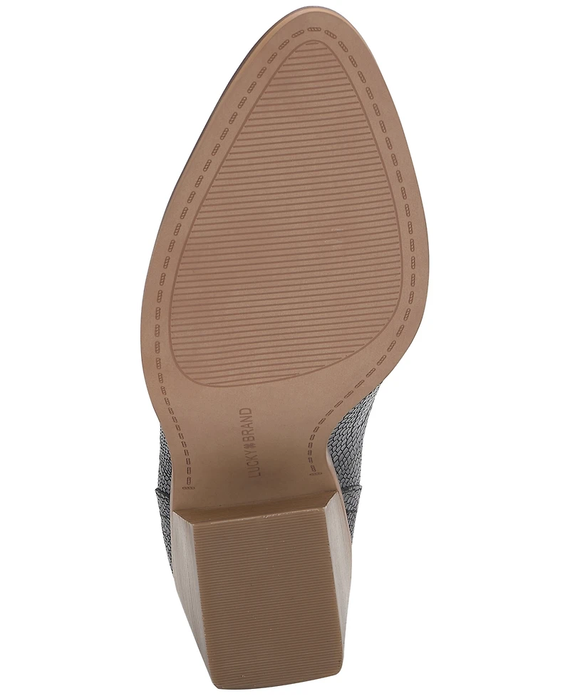 Lucky Brand Women's Sonah Block-Heel Westerm Booties