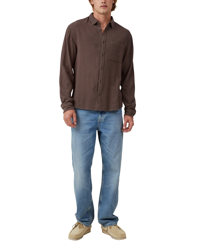 Cotton On Men's Portland Long Sleeve Shirt