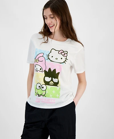 Love Tribe Juniors' Hello Kitty & Friends Crewneck T-Shirt
