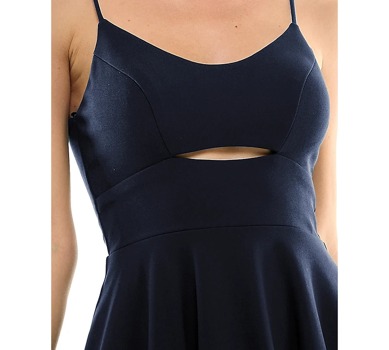 City Studios Juniors' Cutout Midriff Party Dress