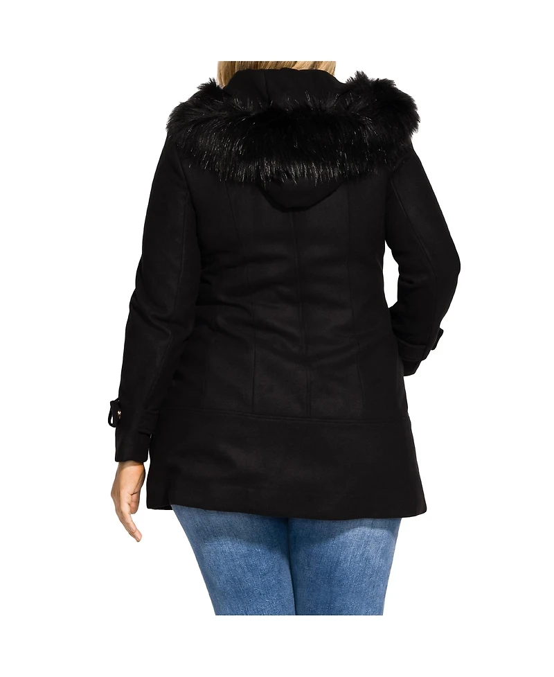 City Chic Women's Wonderwall Coat