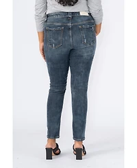 Slink Jeans Women's High Rise Ankle Skinny