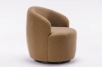 Streamdale Cozy Teddy Fabric Swivel Armchair