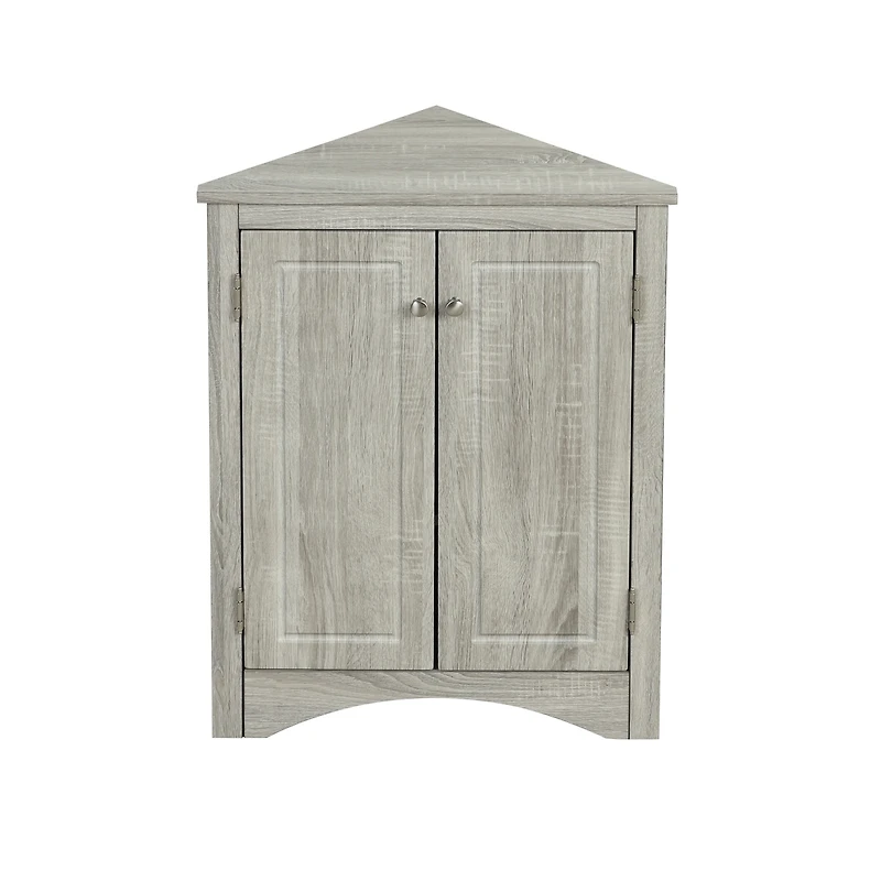 Streamdale Furniture Triangle Bathroom Storage Cabinet with Adjustable Shelves