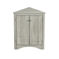 Streamdale Furniture Triangle Bathroom Storage Cabinet with Adjustable Shelves