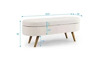 Streamdale Ottoman Oval Storage Bench