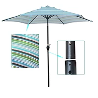 Streamdale 9FT Umbrella Stripes