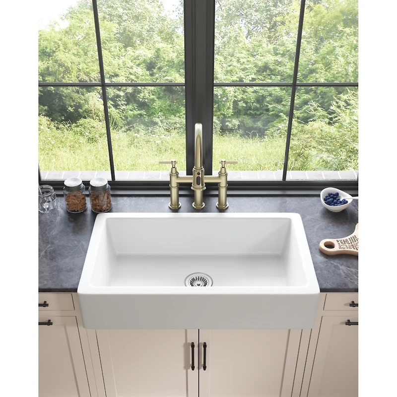 Streamdale 30 L X 19 W Farmhouse/Apron Front Ceramic Kitchen Sink