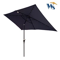Streamdale 10ft Patio Solar Led Umbrella w/ Crank