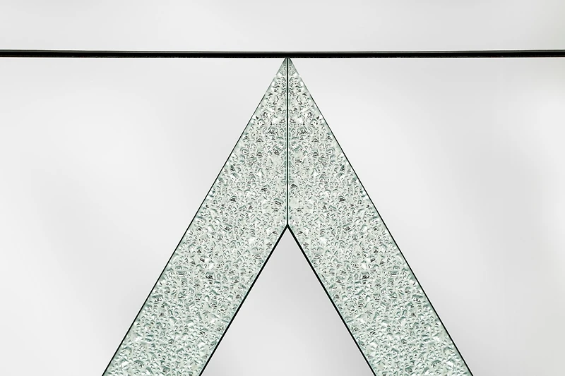Streamdale Mirror-trimmed diamond design storage cabinet for any room