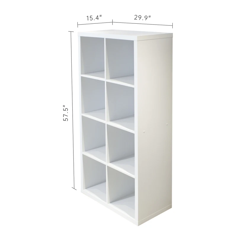 Streamdale Furniture 8-Cube Organizer with Open Back Shelves