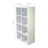 Streamdale Furniture 8-Cube Organizer with Open Back Shelves