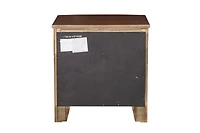 Streamdale 3-Drawer Nightstand in Dark Cherry Finish