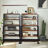 Streamdale Solid Mahogany Wood Dining Table with Space Saving Shelf